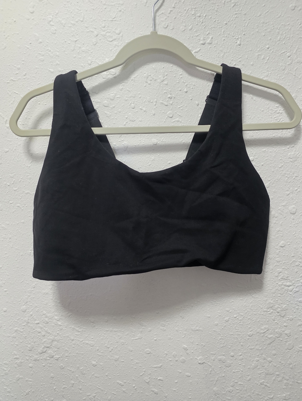 Black Women's Wireless Scoop-Back Bralette